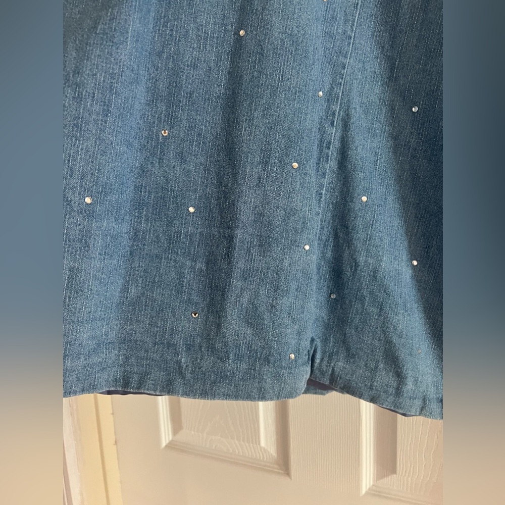 The Quacker Factory Denim Rhinestone Jacket - Picture 14 of 15